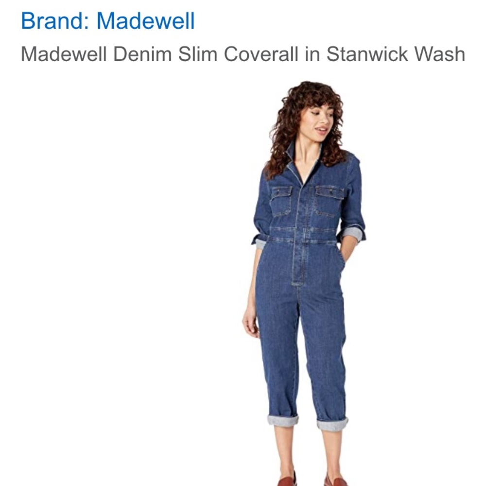 Madewell Denim Coverall in stanwick wash